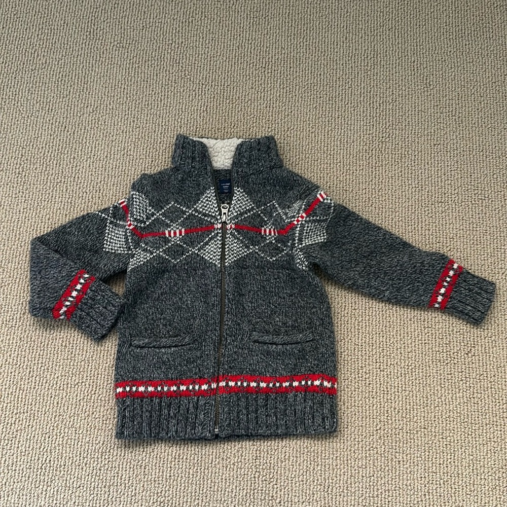 Gap Sweater Zip Jacket size 5T